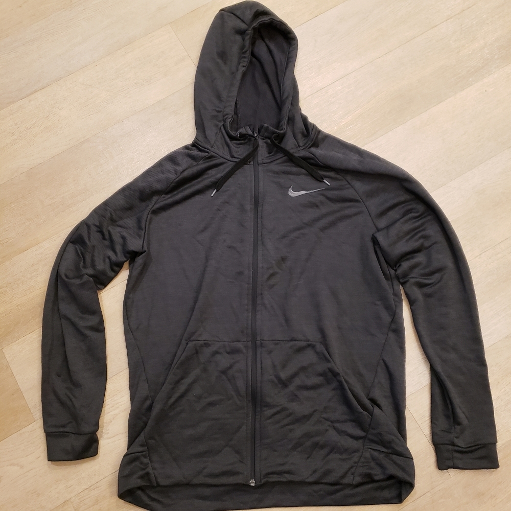 NIKE Dri-Fit Full-Zip Hoodie Fine Stripes Sleek Favorite Fit